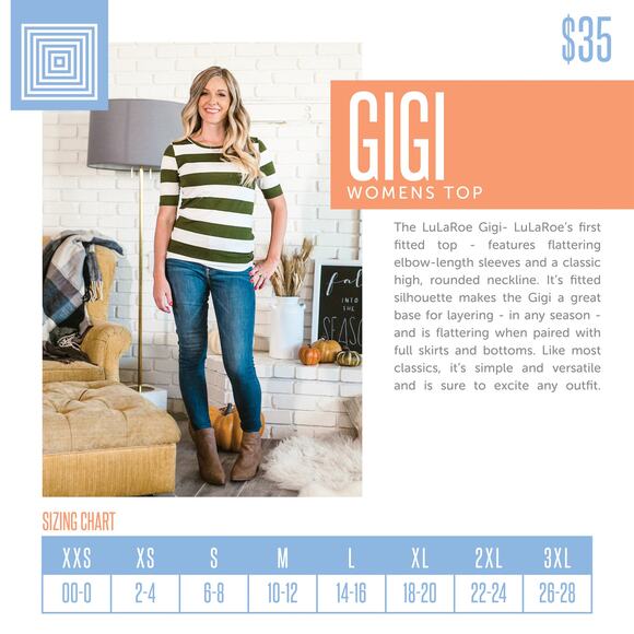 LuLaRoe Gigi T 2XL Disney Frozen Olaf Blue White Striped Winter Snowflake Tee - Picture 5 of 8